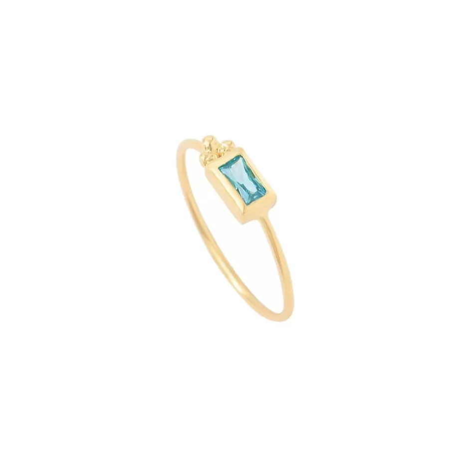 Louise Hendricks Bagues<Bague-Driss Baguette Bleu