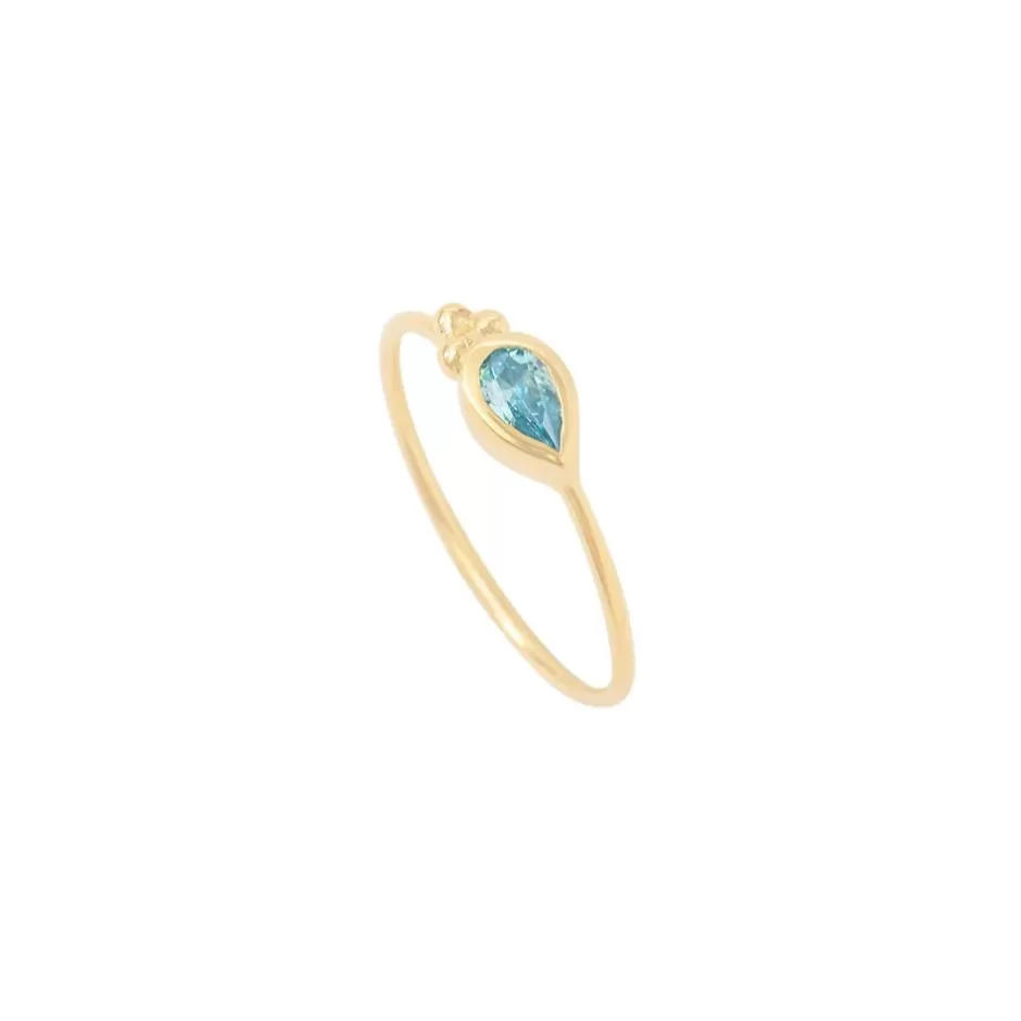 Louise Hendricks Bagues<Bague-Driss Poire Bleu