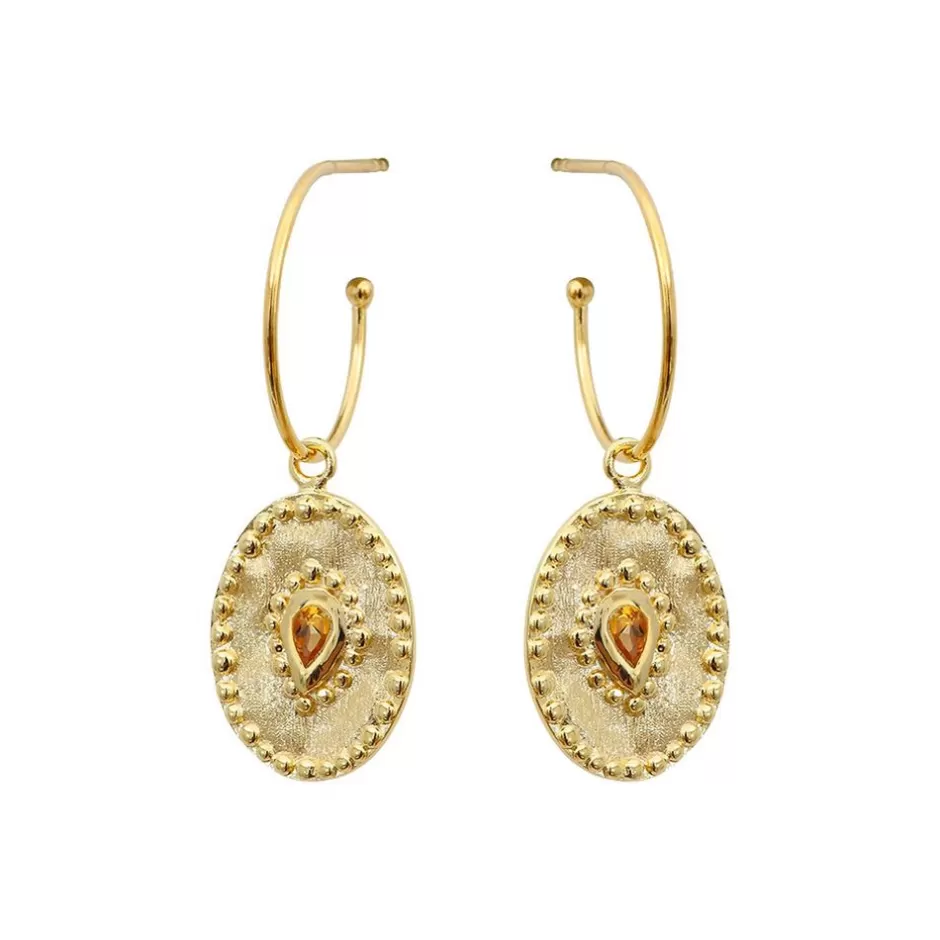 Louise Hendricks Boucles Oreilles<Boucles D'Oreilles-Verine Citrine