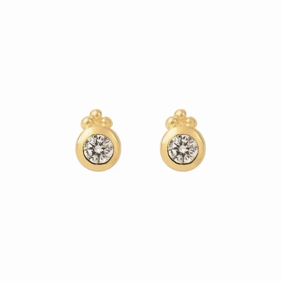 Louise Hendricks Boucles Oreilles<Puces D'Oreilles Rondes-Driss White