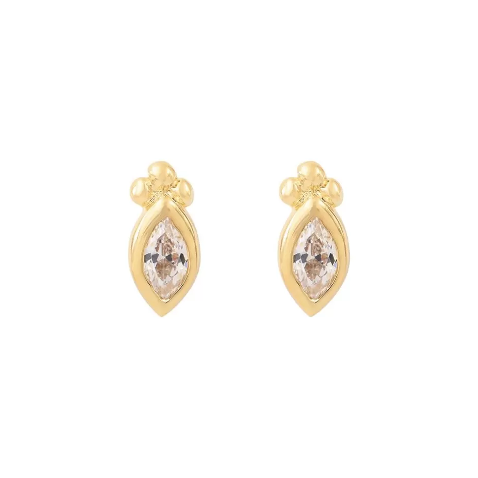 Louise Hendricks Boucles Oreilles<Puces D'Oreilles-Driss Marquise Champagne