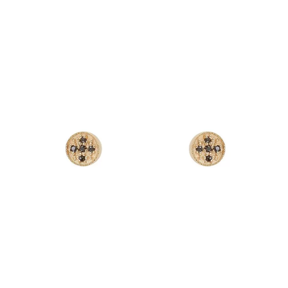 Louise Hendricks Boucles Oreilles<Puces D'Oreilles-Mina Black Ronde